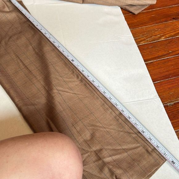 Tailor B. Moss Plaid Lined Trousers Slacks Dress Pants - Picture 8 of 15